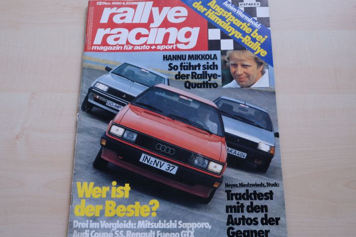 Deckblatt Rallye Racing (12/1980)